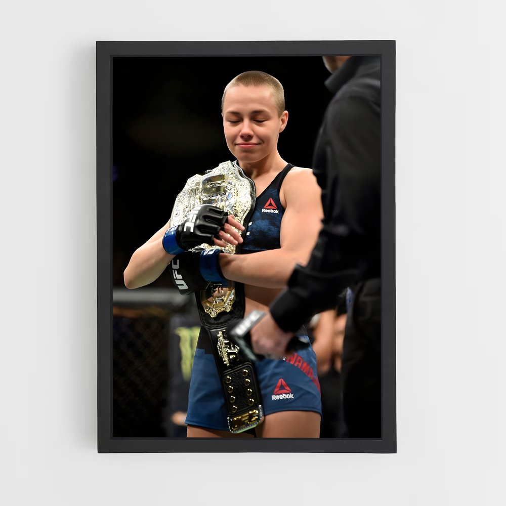 Poster Championne de L'Octogone – affiche Taekwondo (vue 2)